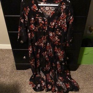 Black floor length dress